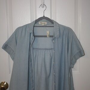brand-new jean button down w/tags